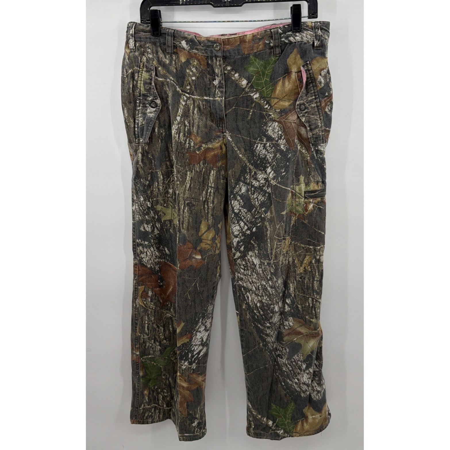 Russell Outdoors Quest Mossy Oak Break Up Camo Pants Women's Size Small 6/8 Pink